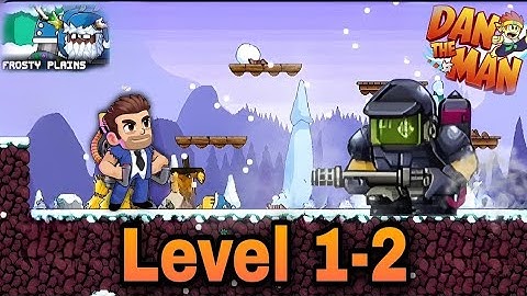Dan The Man | Android  Gameplay Walkthrough | Frosty Plains | Stage 1-2