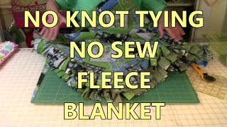 No Knot Tying No Sew Fleece Blanket | The Sewing Room Channel