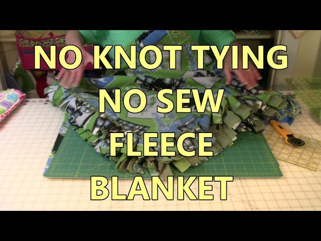 How to Make A No Sew Blanket (Fleece Tie Blanket) - Cutesy Crafts
