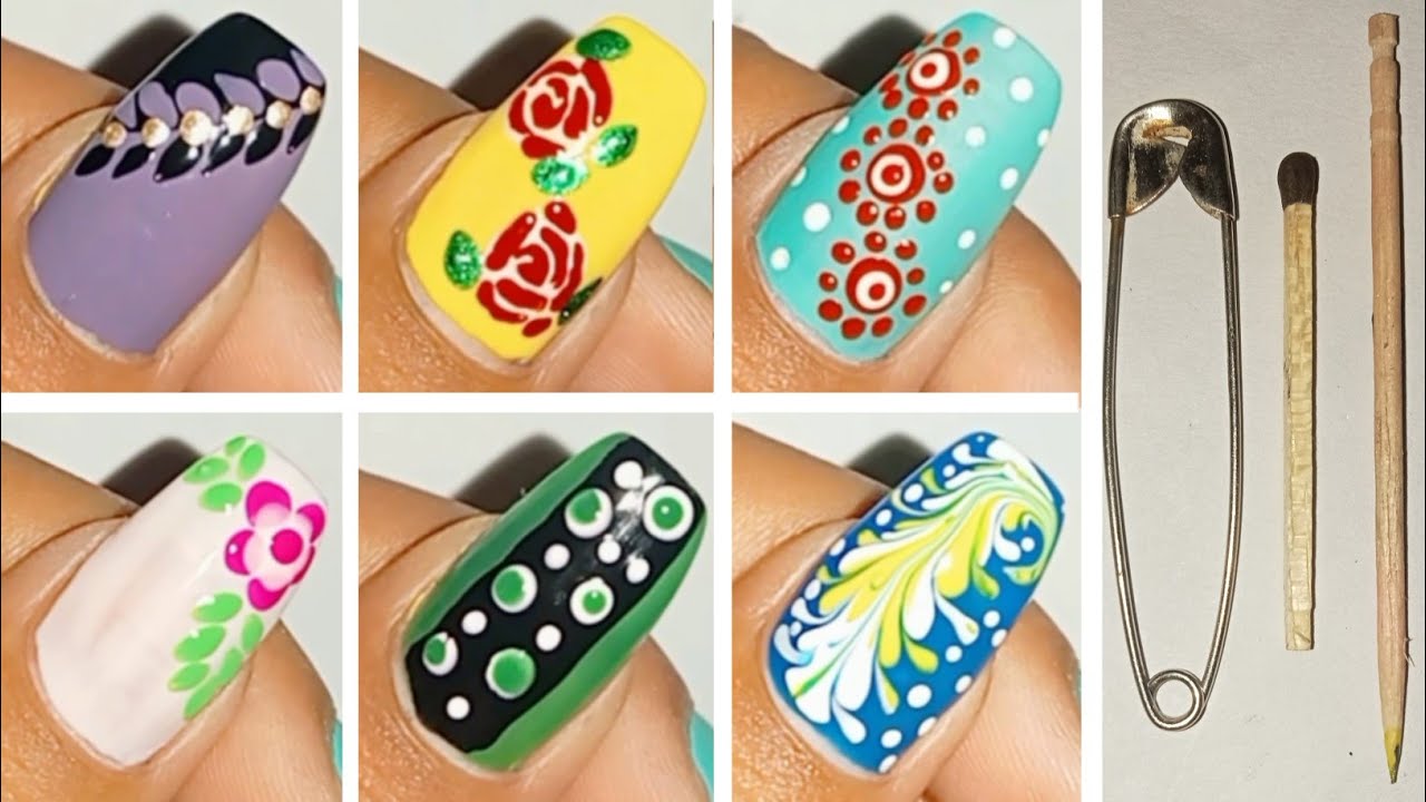 Easy Nail Art Designs Using House Hold Items Nail Art Designs For