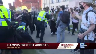 Police clash with protesters at UW-Madison