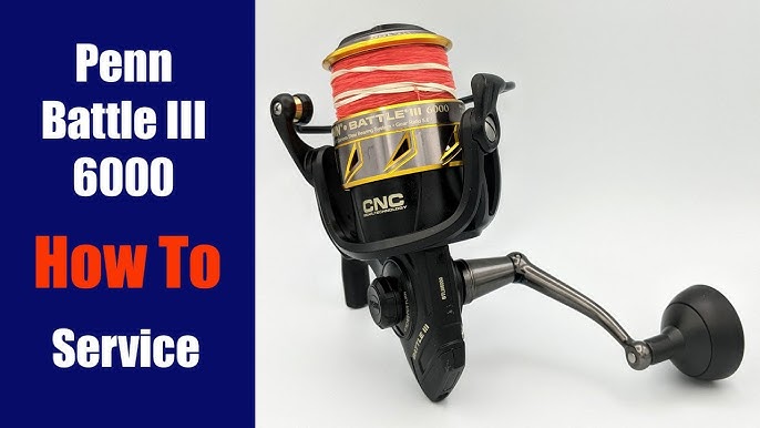 PENN Pursuit III Saltwater Spinning Fishing Reel, Anti-Reverse, Reversible,  6000