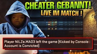 CS:GO Matchmaking Highlights #48 - Cheater Live im Match gebannt!
