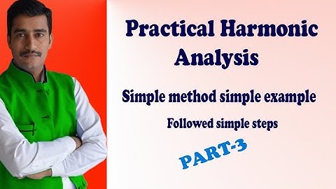 VTU Engineering maths 3 Practical harmonic analysis example (PART-3)