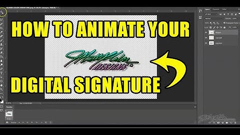 How to Animate Digital Signature on Photoshop