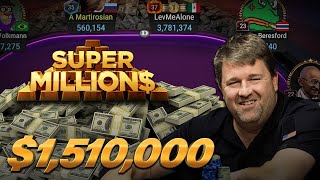 GGPoker Super Million$ FINAL TABLE, $306,923 to 1st! Special guest Moneymaker | S2 E44