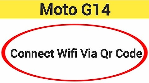 How to connect WiFi via QR code, Moto G14 me Bina password ke Wi Fi connect kaise karen