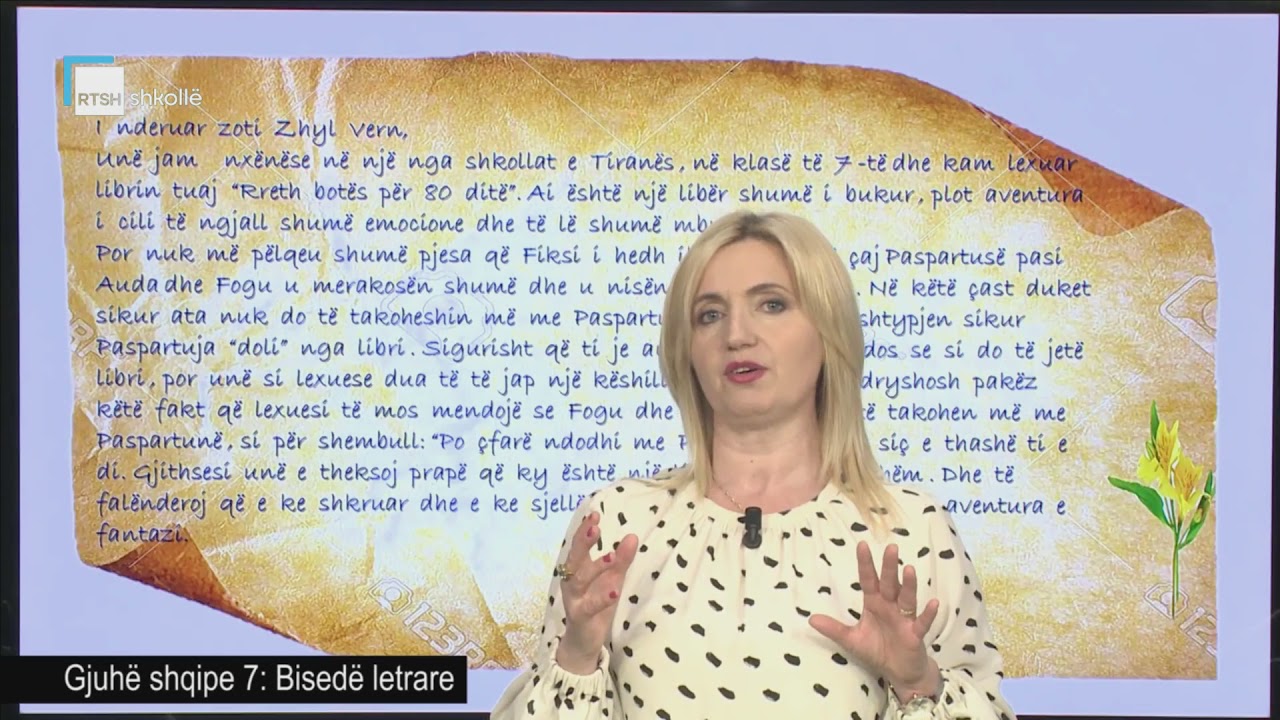 Gjuhë shqipe 7 - Bisedë letrare