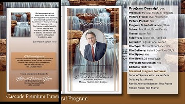 Cascade Funeral Program Obituary