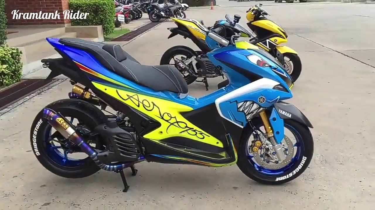  Full Aksesoris Modifikasi Yamaha Aerox 155 2019 YouTube