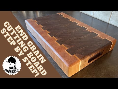 How To Make An End Grain Cutting Board : THICK! in 4K