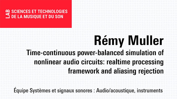 Soutenance de thèse : Rémy Muller
