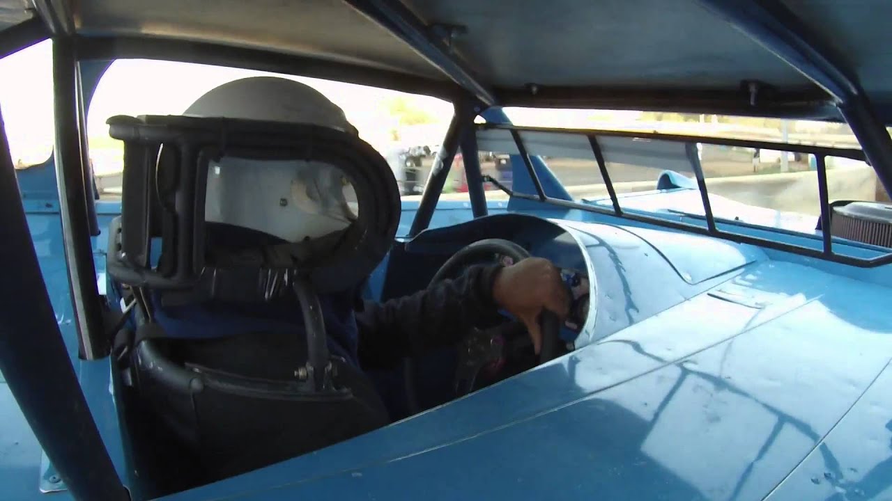 #04 David Watts, heat race, driver cam, Winchester Speedway 8-1-15 ...