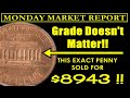 1992 Lincoln Penny $8943 Sale - Disappearing Fast In Change! - MONDAY MARKET REPORT