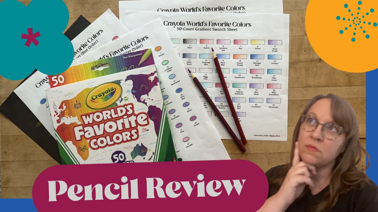Обзор набора Crayola World’s Favorite Colors (50 цветов) | Образцы, новые цвета и общее описание