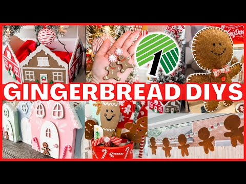 🎄 EASY DOLLAR TREE GINGERBREAD DIYS l Christmas Decor DIYS on a BUDGET!