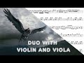 The Living Tombstone – Discord – Duo with Violin and Viola Sheet Music Tik Tok version Harry Potter
