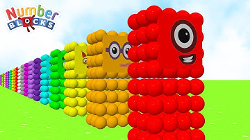 Counting Numberblocks on a Colourful Magnetic Ball | Learn Numbers 1 to 100 for Kids