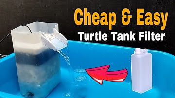 How to make a filter for turtle tank at home | DIY fish tank filter