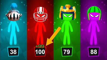 Stickman Party - Gameplay Walkthrough Part 39 - Tournament Mode (Android, iOS)