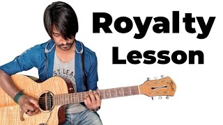 Royalty song Short Guitar Tabs Lesson (1000% Accurate) | Crimson Guitar Resimi