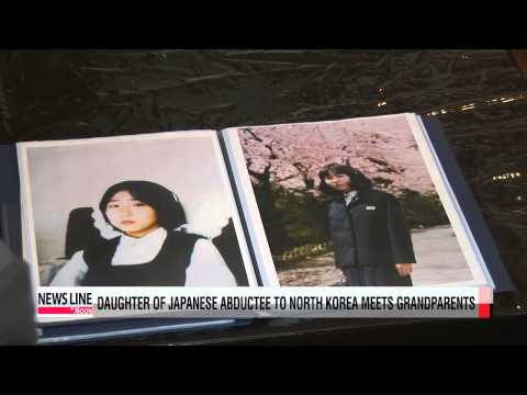 Daughter of Japanese abductee to North Korea meets grandparents