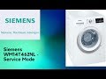 Siemens IQ500 WM14T462NL Service Mode
