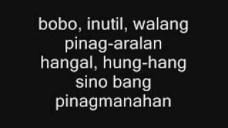 The Bobo Song - Gloc 9 ft. Loonie with Lyrics chords