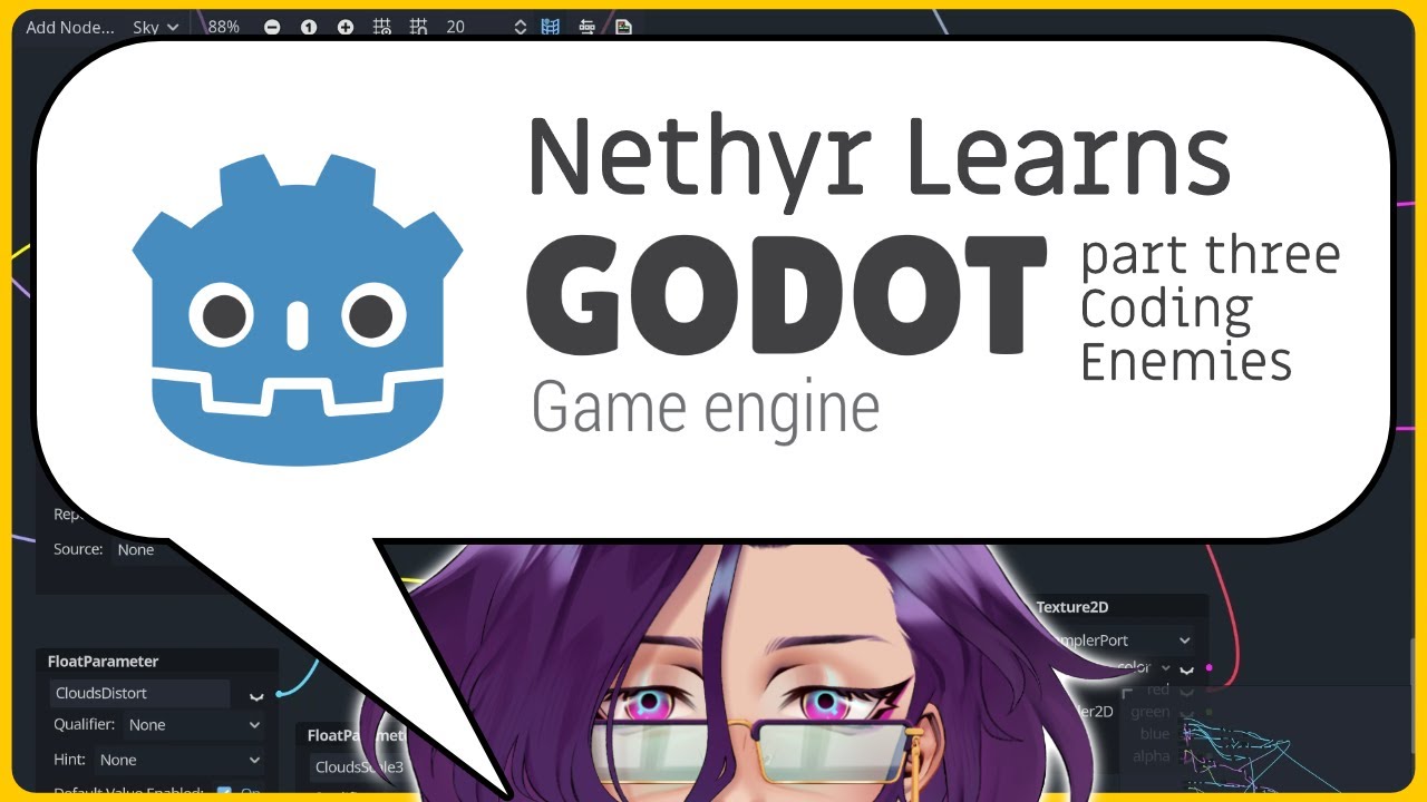 Nethyr Learns Godot part 3 Coding Enemies | Co-Working Stream | - YouTube