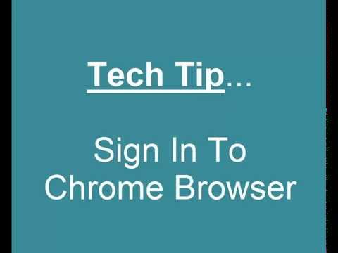 Sign In To Chrome Browser Tip