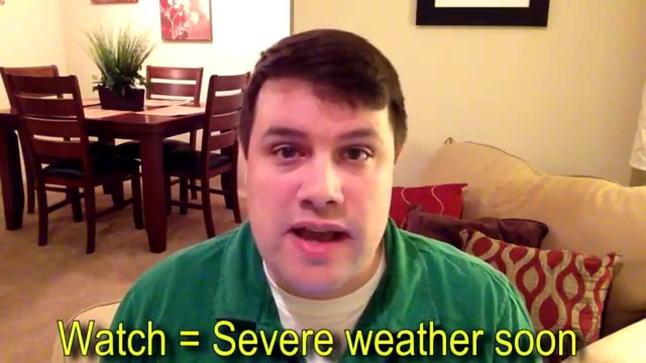 Weather 101: Watch vs. Warning - YouTube