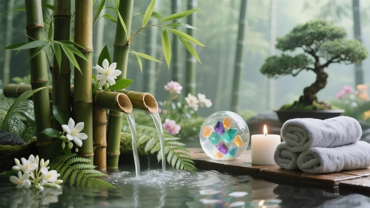 Soothing Relaxing Music 🌻 Peace of Mind, Anxiety Relief,Spa Relax Water,Calm Sleep Day 1