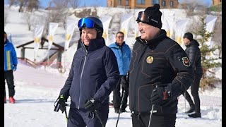 Как Лукашенко И Мирзиёев Катались На Лыжах Под Ташкентом