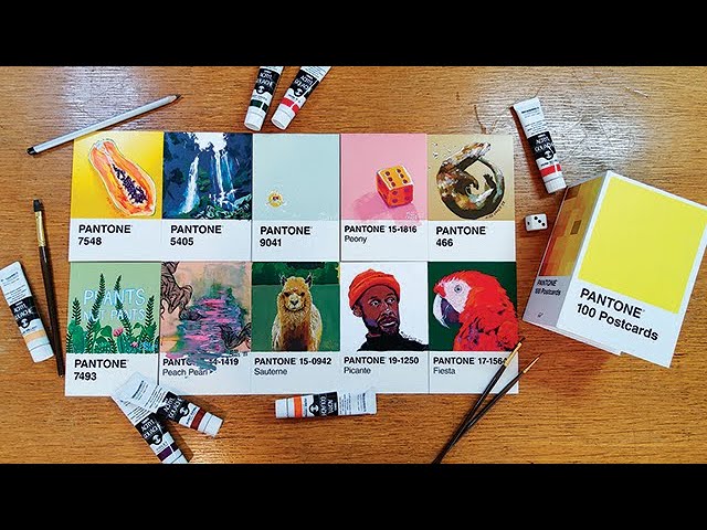 Pantone Postcard Painting Challenge 16-25 