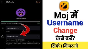 Moj Account me Username Change kaise kare|How to Change Username in Moj Account