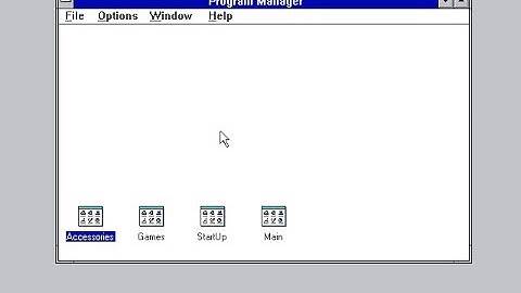 Windows 3.1 Startup and Shutdown with screen