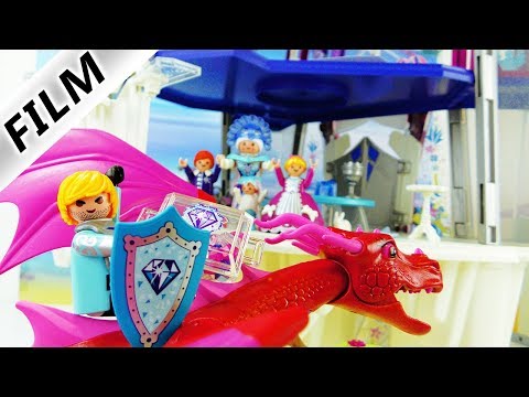playmobil-film-deutsch-|-böser-prinz-martin-raubt-eisprinzessin-hannahs-diamanten-aus-kristallpalast