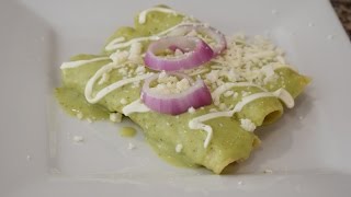 Enchiladas Verdes, cremosas, y riquisimas, receta comida mexicana