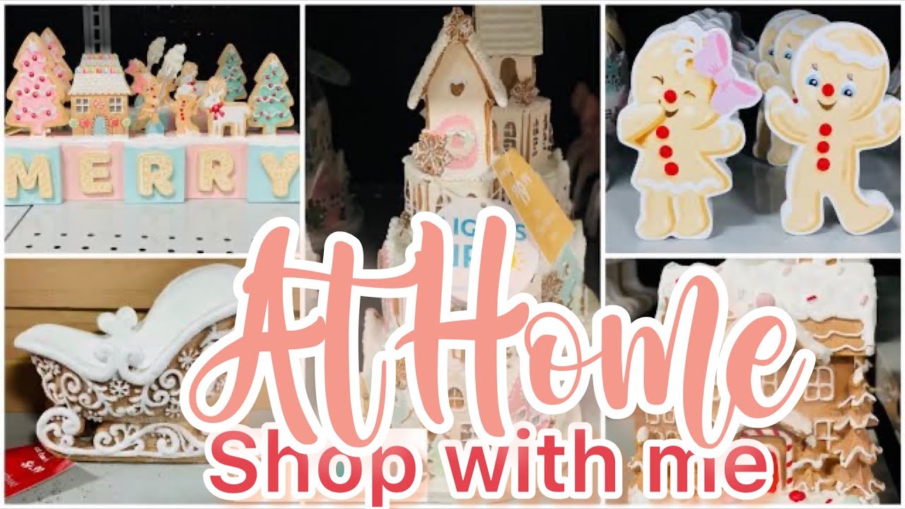 At Home Store Christmas Decor 2022 New Gingerbread decor YouTube