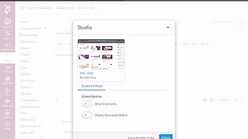 Canvas LMS: How to add a video to an assignment using Studio (RCE Enhancements view)