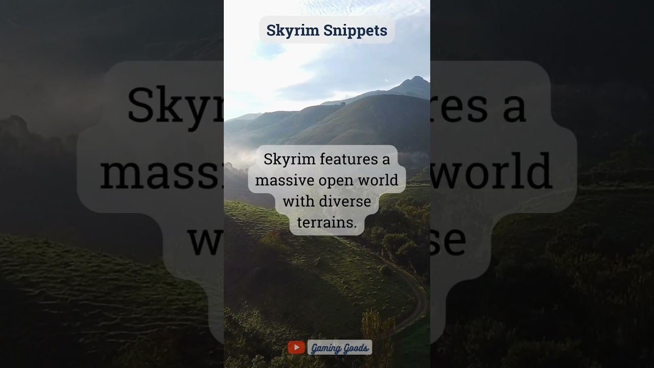 How Vast is Skyrim's Landscape