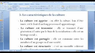 Cours n°6  Culture et communication