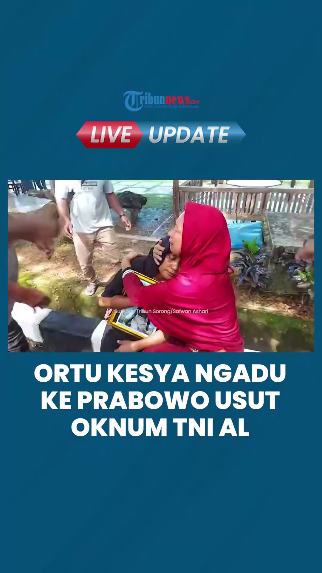 Anaknya Dibunuh Oknum TNI AL Sorong, Ibunda Kesya Lestaluhu Minta Bantuan Presiden Prabowo