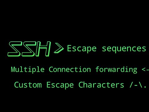 SSH Escape sequences | Forward Ports , Add, Cancel ports with SSH command line | SSH key shortcuts