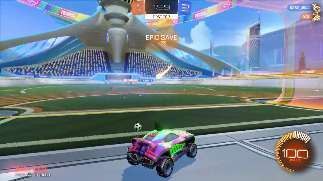 Playing Rocket League with Eden