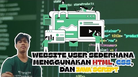 WEBSITE USER SEDERHANA MATA KULIAH PEMROGRAMAN WEB 1