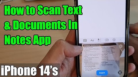 iPhone 14/14 Pro Max: How to Scan Text & Documents In The Notes App