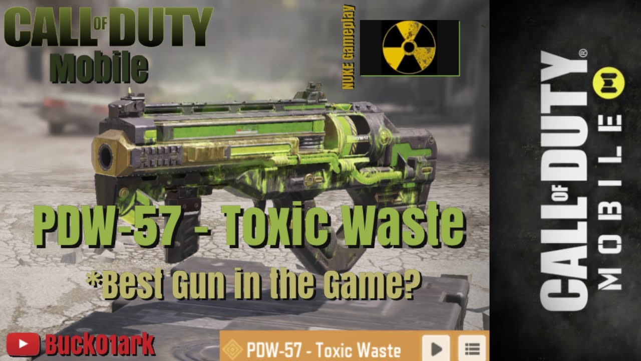 Call Of Duty Mobile S Legendary Pdw 57 Toxic Waste Youtube