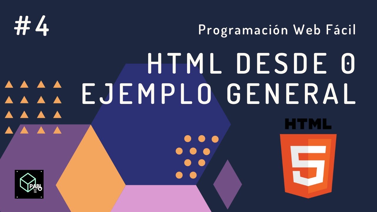 Tutorial HTML desde Cero - Ejemplo General | Programación Web Fácil ...