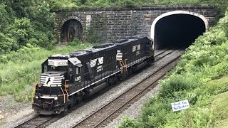 Train Appears Out Of Tunnel While Dog Barks At Me Gallitzin Tunnel Pennsylvania Trains, Conrail